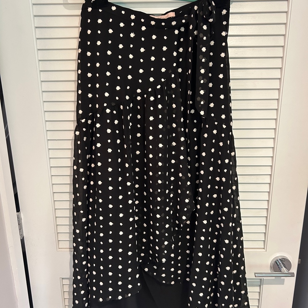 Black and White Polka Dot Women's Skirt